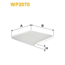 WP2070 WIX Фильтр, воздух во внутренном пространстве