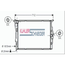 1400281 KUHLER SCHNEIDER Радиатор, охлаждение двигател