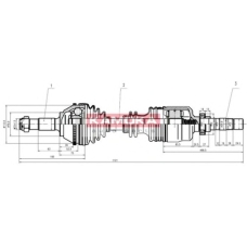 CT1138911A KAMOKA Приводной вал