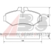 37124 OE ABS Комплект тормозных колодок, дисковый тормоз