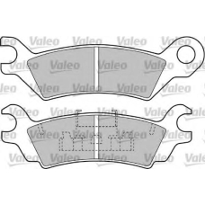 551674 VALEO Комплект тормозных колодок, дисковый тормоз