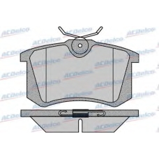 AC058868D AC Delco Комплект тормозных колодок, дисковый тормоз