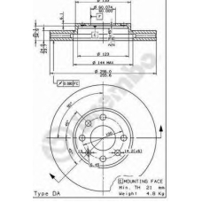 BS 8324 BRECO Тормозной диск