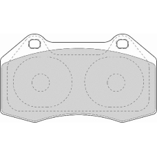 FD7090A NECTO Комплект тормозных колодок, дисковый тормоз