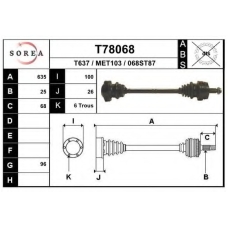 T78068 EAI Приводной вал