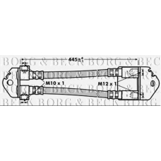BBH7000 BORG & BECK Тормозной шланг