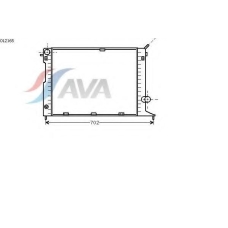 OL2165 AVA Радиатор, охлаждение двигателя