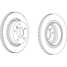 DDF1073-1 FERODO Тормозной диск