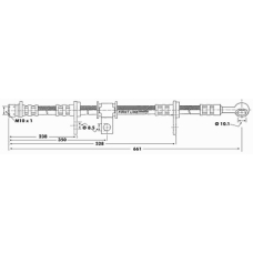 FBH6192 FIRST LINE Тормозной шланг