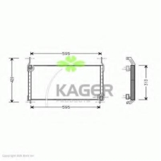 94-5131 KAGER Конденсатор, кондиционер