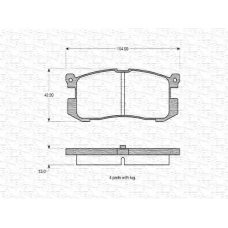 363702160522 MAGNETI MARELLI Комплект тормозных колодок, дисковый тормоз