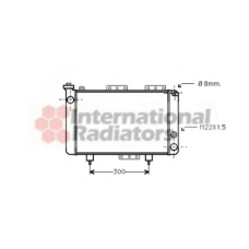 43002001 VAN WEZEL Радиатор, охлаждение двигателя