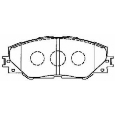 A1N129 AISIN Комплект тормозных колодок, дисковый тормоз