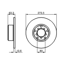 0 986 478 057 BOSCH Тормозной диск
