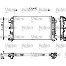 735089 VALEO Радиатор, охлаждение двигателя
