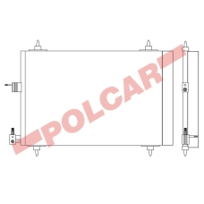 2327K81X POLCAR Skraplacze klimatyzacji