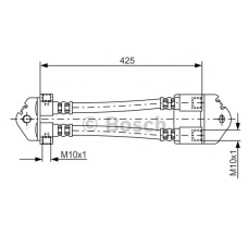1 987 481 073 BOSCH Тормозной шланг