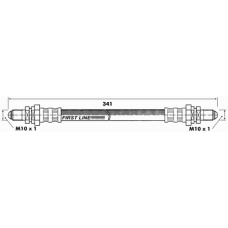FBH6164 FIRST LINE Тормозной шланг