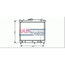 2200051 KUHLER SCHNEIDER Радиатор, охлаждение двигател