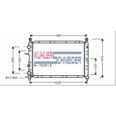 1709501 KUHLER SCHNEIDER Радиатор, охлаждение двигател