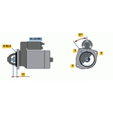 0 001 109 268 BOSCH Стартер