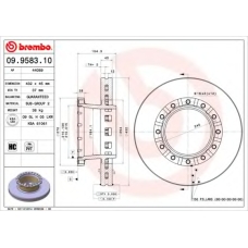 09.9583.10 BREMBO Тормозной диск