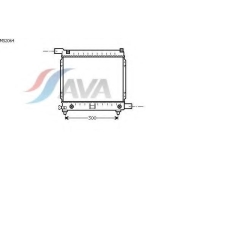 MS2064 AVA Радиатор, охлаждение двигателя