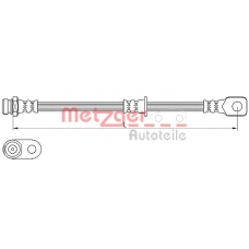 4110636 METZGER Тормозной шланг