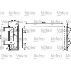 812013 VALEO Теплообменник, отопление салона