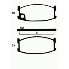 8DB 355 007-271 HELLA PAGID Комплект тормозных колодок, дисковый тормоз