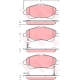 GDB3336<br />TRW<br />Комплект тормозных колодок, дисковый тормоз