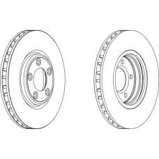 DDF1107-1 FERODO Тормозной диск