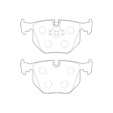 WBP21282A WAGNER LOCKHEED Комплект тормозных колодок, дисковый тормоз