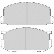 FD6196A NECTO Комплект тормозных колодок, дисковый тормоз