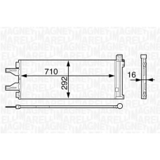 350203623000 MAGNETI MARELLI Конденсатор, кондиционер