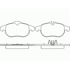 P 59 043 BREMBO Комплект тормозных колодок, дисковый тормоз