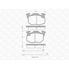 430216170295 MAGNETI MARELLI Комплект тормозных колодок, дисковый тормоз