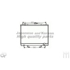 C551-04 ASHUKI Радиатор, охлаждение двигателя