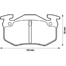 571748B BENDIX Комплект тормозных колодок, дисковый тормоз