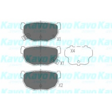 KBP-6542 KAVO PARTS Комплект тормозных колодок, дисковый тормоз