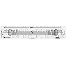 BBH6453 BORG & BECK Тормозной шланг