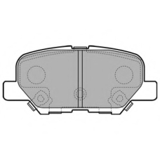 LP2501 DELPHI Комплект тормозных колодок, дисковый тормоз