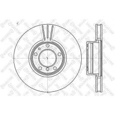 6020-1544V-SX STELLOX Тормозной диск