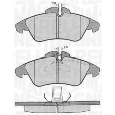 363916060504 MAGNETI MARELLI Комплект тормозных колодок, дисковый тормоз