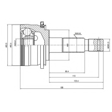 AW1510138 AYWIPARTS Шарнирный комплект, приводной вал