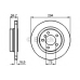 0 986 478 570 BOSCH Тормозной диск