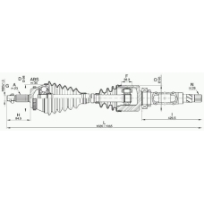 DRS6309.00 OPEN PARTS Приводной вал