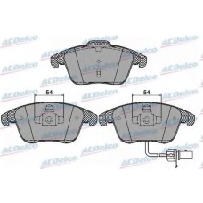 AC862381D AC Delco Комплект тормозных колодок, дисковый тормоз