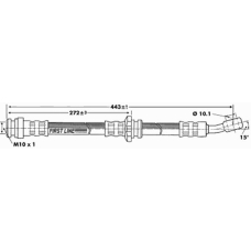 FBH6824 FIRST LINE Тормозной шланг