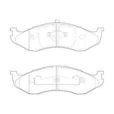 WBP21822B WAGNER LOCKHEED Комплект тормозных колодок, дисковый тормоз